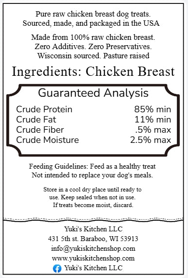 Freeze-Dried Chicken Breast Bites