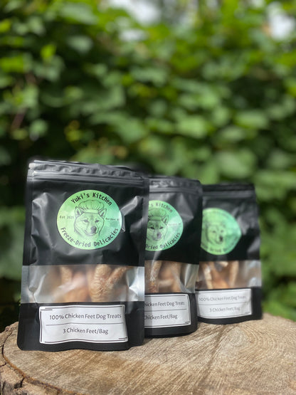 3-Pack Freeze-Dried Chicken Feet