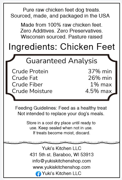 3-Pack Freeze-Dried Chicken Feet